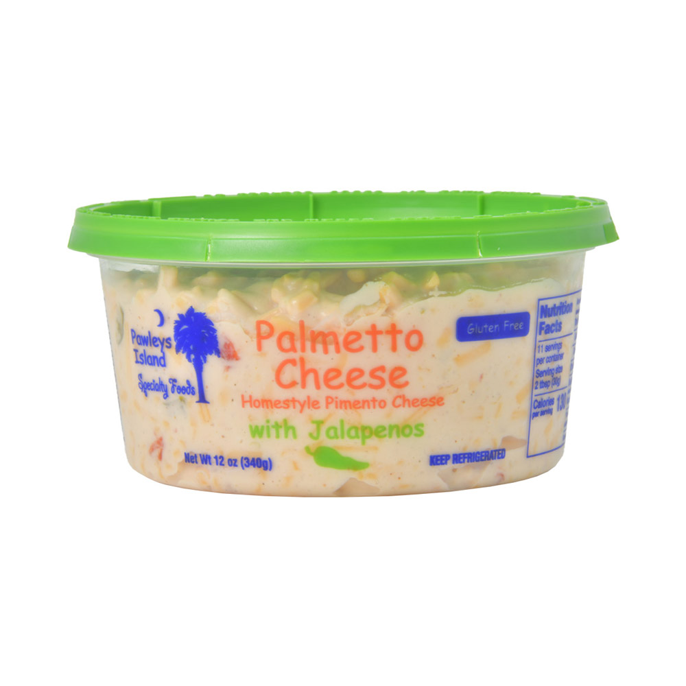 Container od Palmetto jalapeno pimento cheese spread