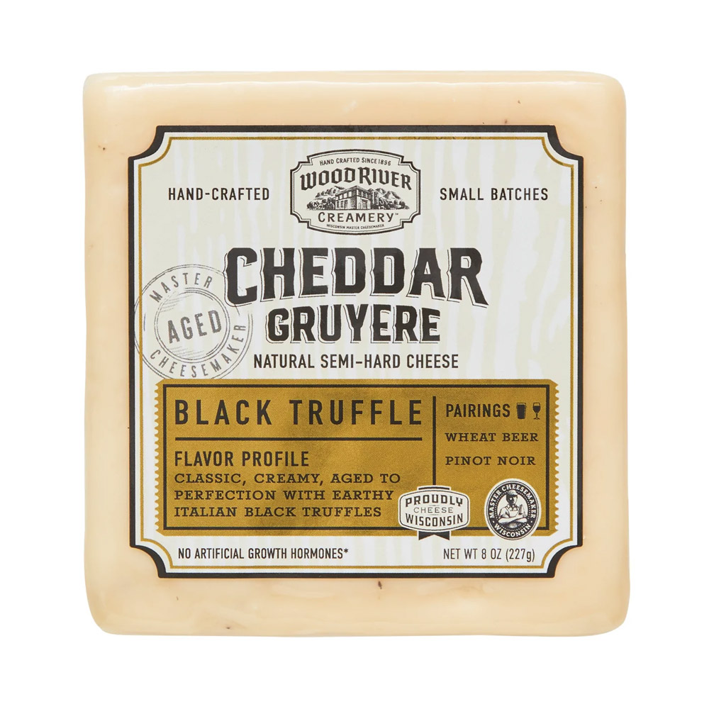 Wood River Creamery black truffle cheddar gruyere