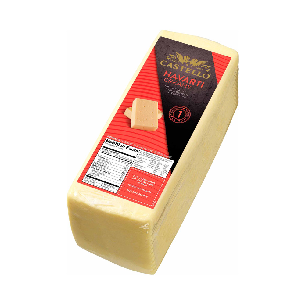 Loaf of Castello creamy havarti cheese