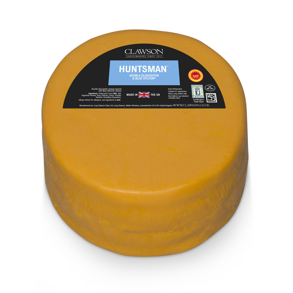 Wheel of Clawson huntsman cheese