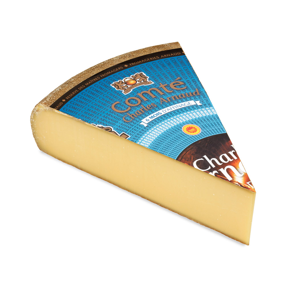 Wedge of Charles Arnaud 6-month comte cheese