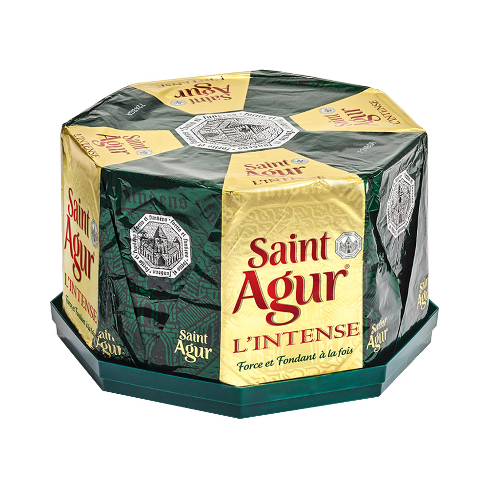 Saint Agur blue cheese wheel