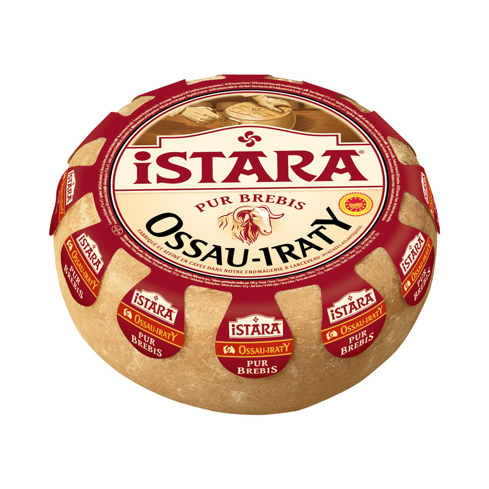 Wheel of Istara Ossau Iraty cheese