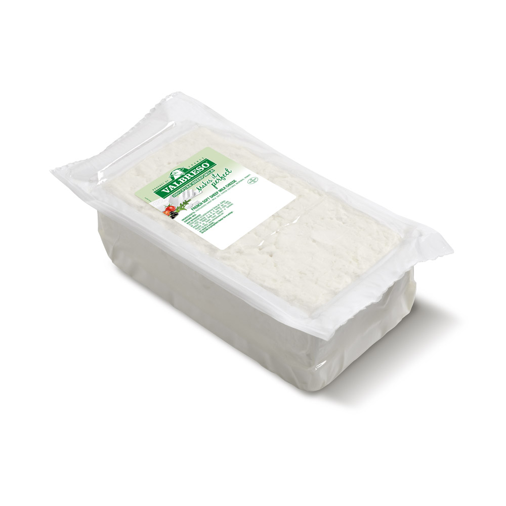 Loaf of Valbreso sheep's milk feta cheese