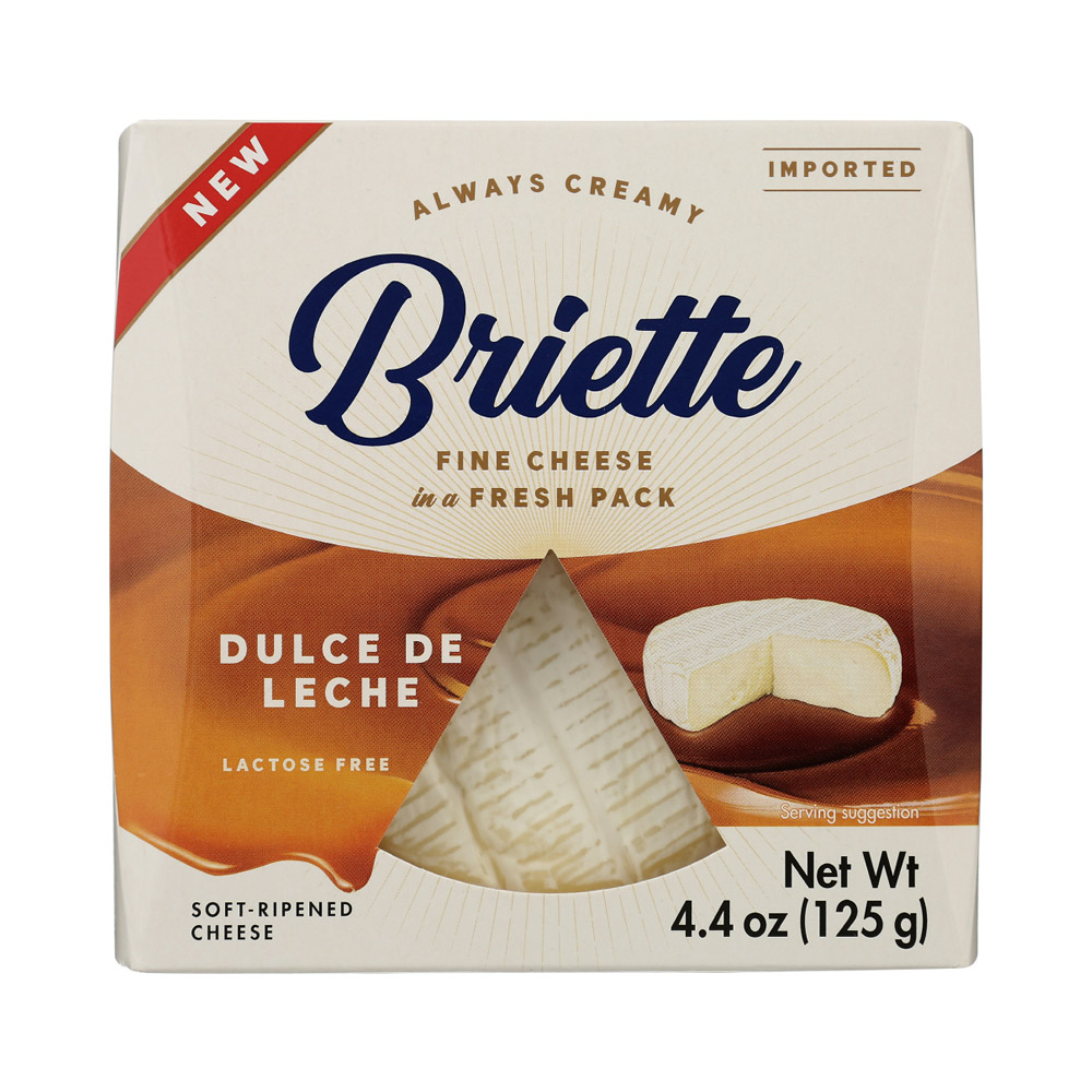 A package of Briette Dulce de Leche