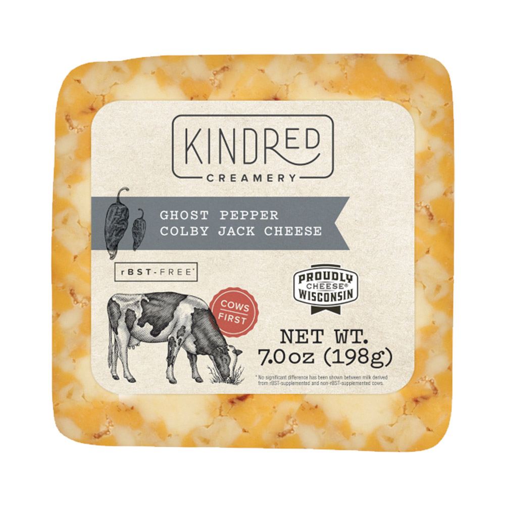 Kindred Creamery ghost pepper coLBy jack cheese