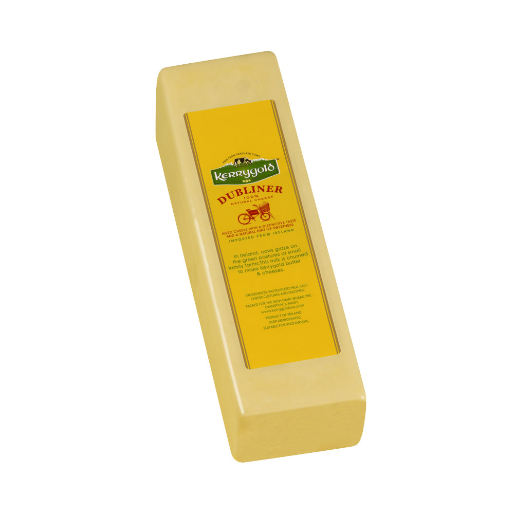 Loaf of Kerrygold Dubliner cheese