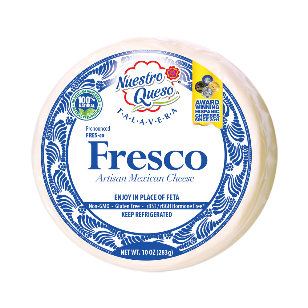 Round of Nuestro Queso Talavera Fresco cheese
