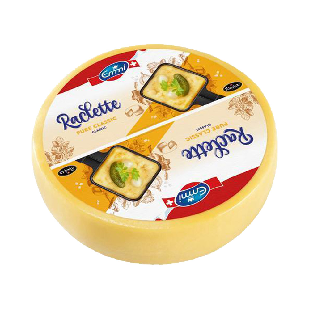Wheel of Emmi Raclette cheese