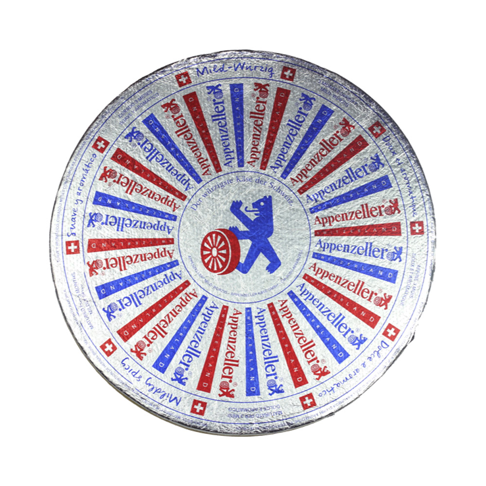 A wheel of Emmi Appenzeller cheese