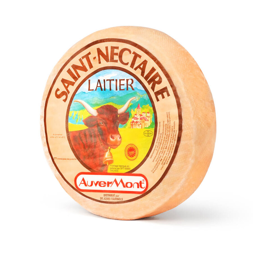 Wheel of Saint Nectaire cheese