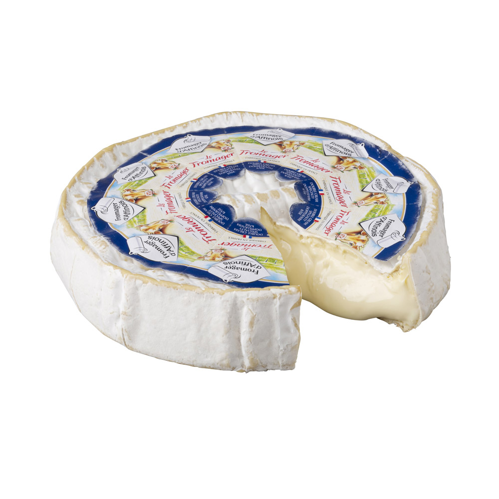 Cut wheel of Fromager D'affinois Le Fromager cheese