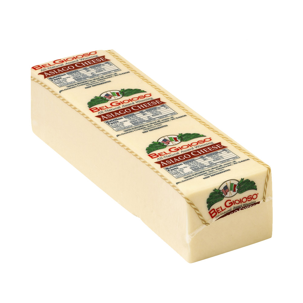 Loaf of BelGioioso Asiago cheese