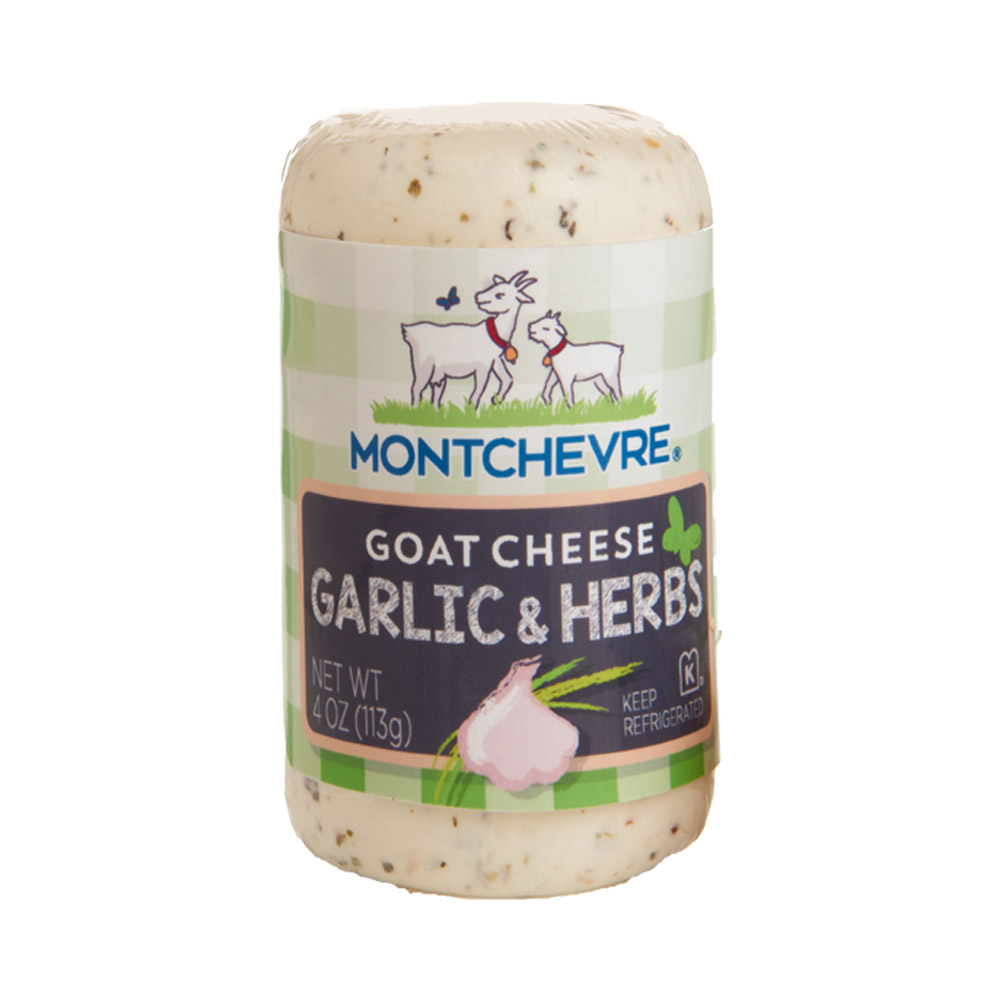 Log of Montchevre garlic and herb goat cheese