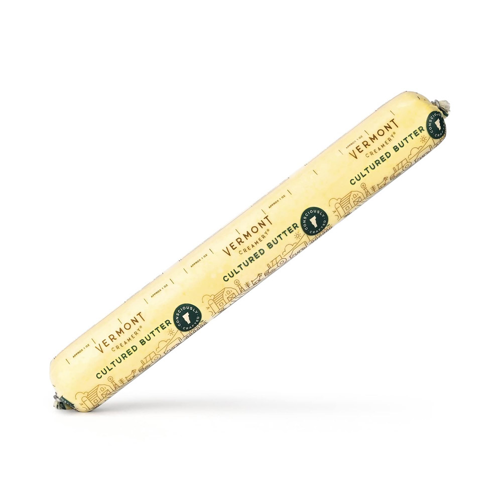 Roll of Vermont Creamery unsalted cultured butter