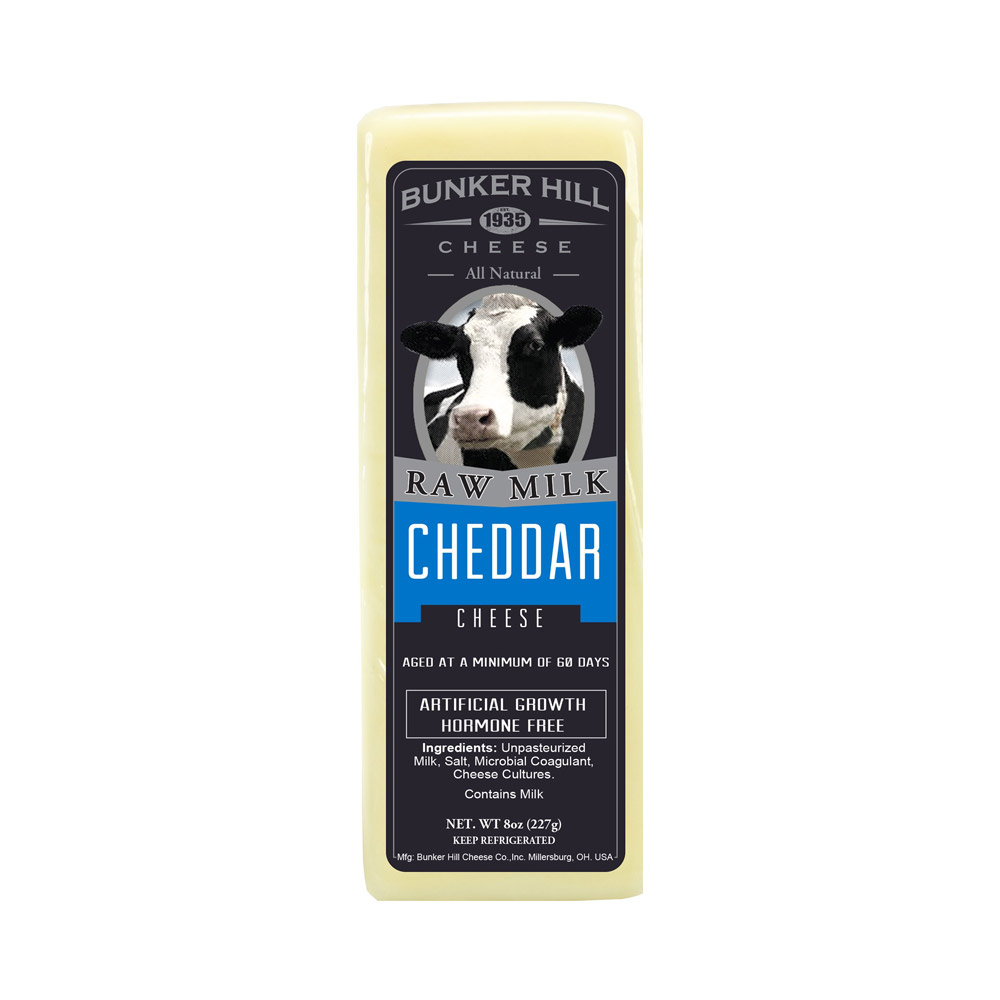 Bunker Hill white raw milk cheddar bar