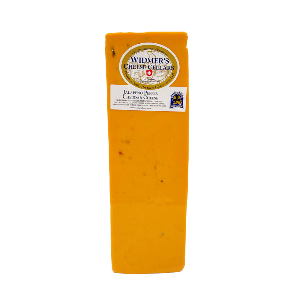 Loaf of Widmer's Cheese Cellars jalapeno pepper cheddar