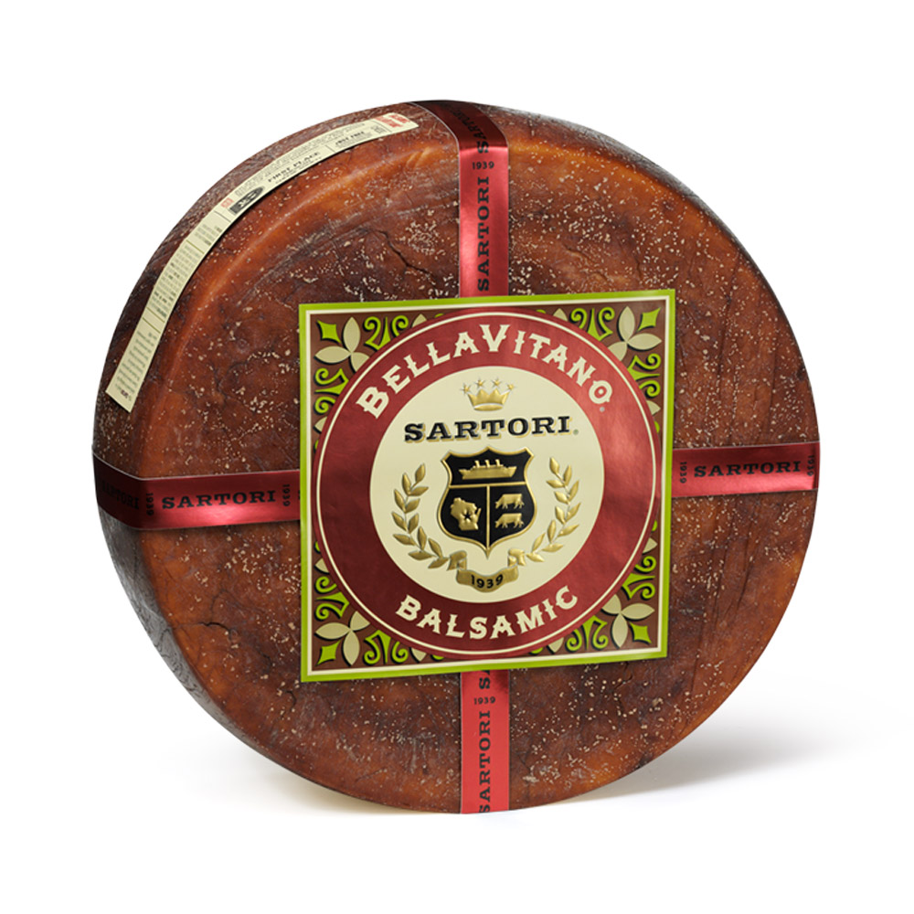 Wheel of Sartori Balsamic BellaVitano cheese