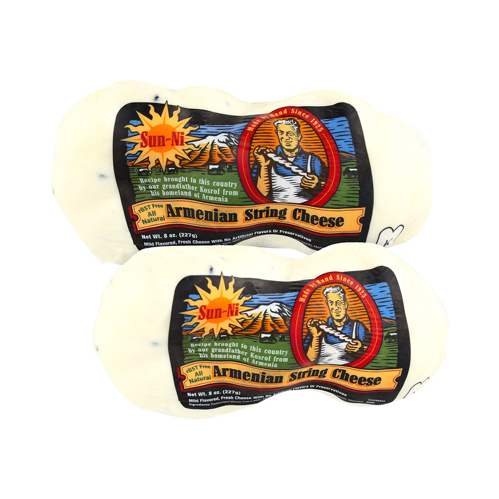 Two packages of Sun-Ni original Armenian string cheese