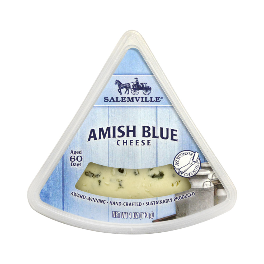 Salemville Amish blue cheese wedge