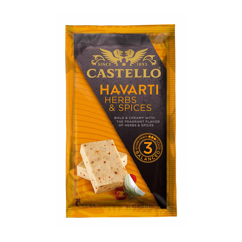 Package of Castello Herbs and Spices Havarti cheese
