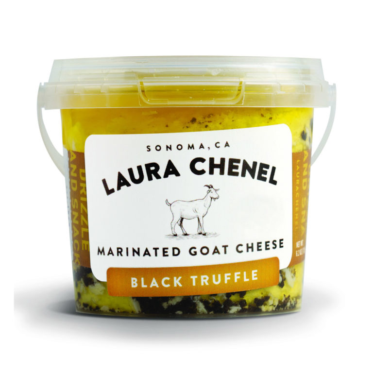 Laura Chenel Marinated Goat CheeseBlack Truffle EURO USA