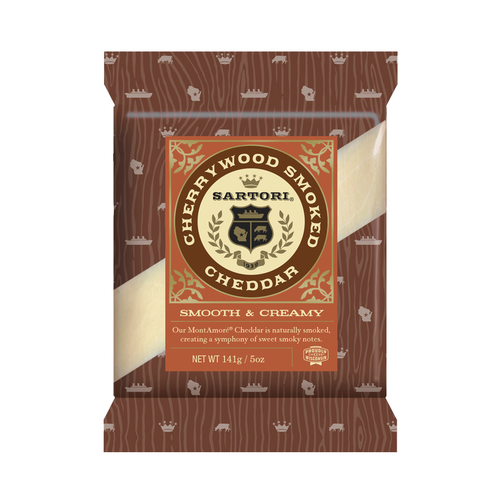 A package of Cherrywood Smoked Cheddar