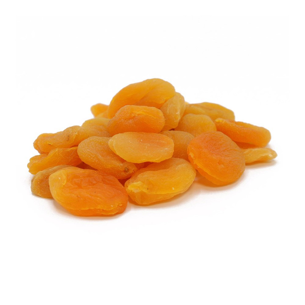 A pile of sun-dried Turkish apricots