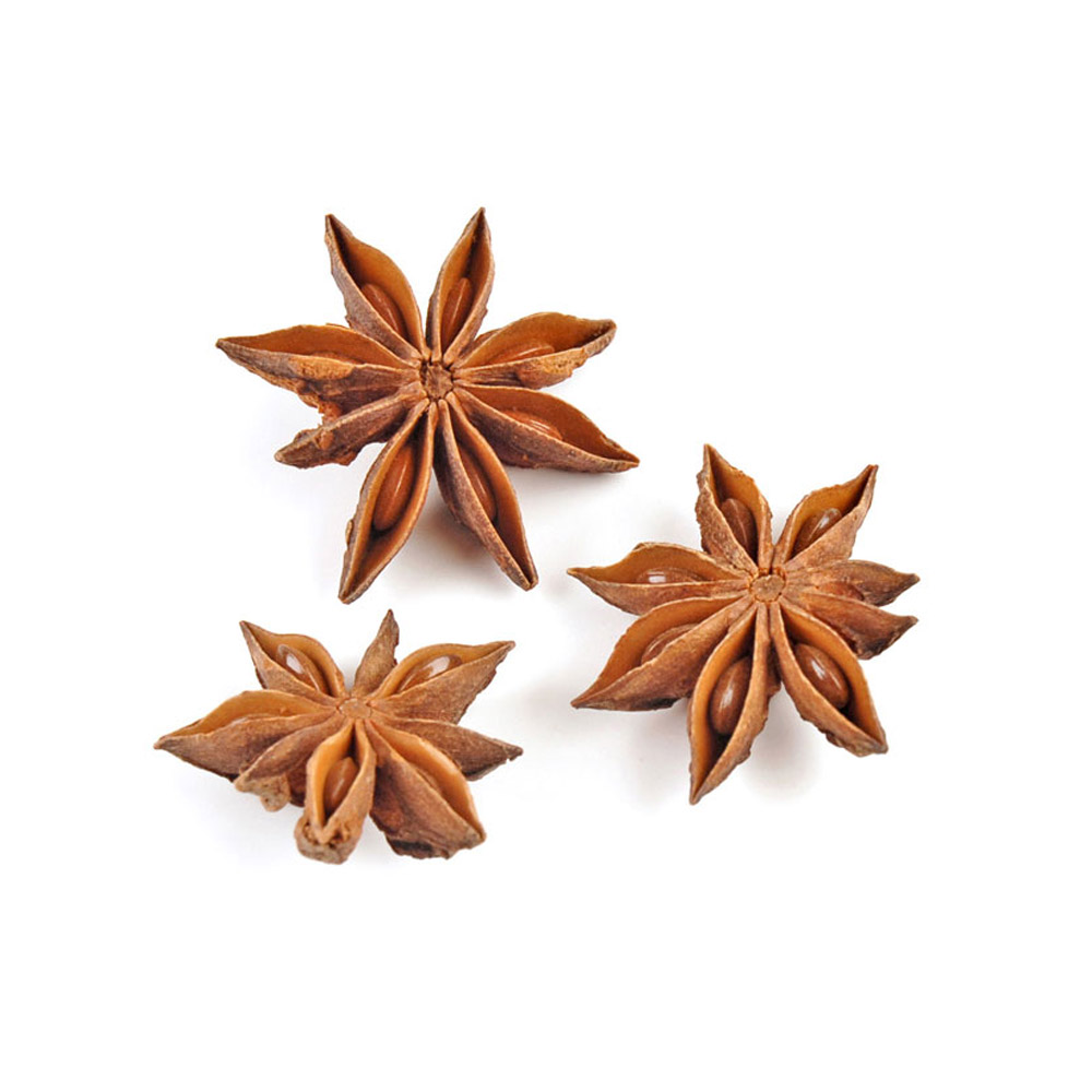 Three pieces of star anise