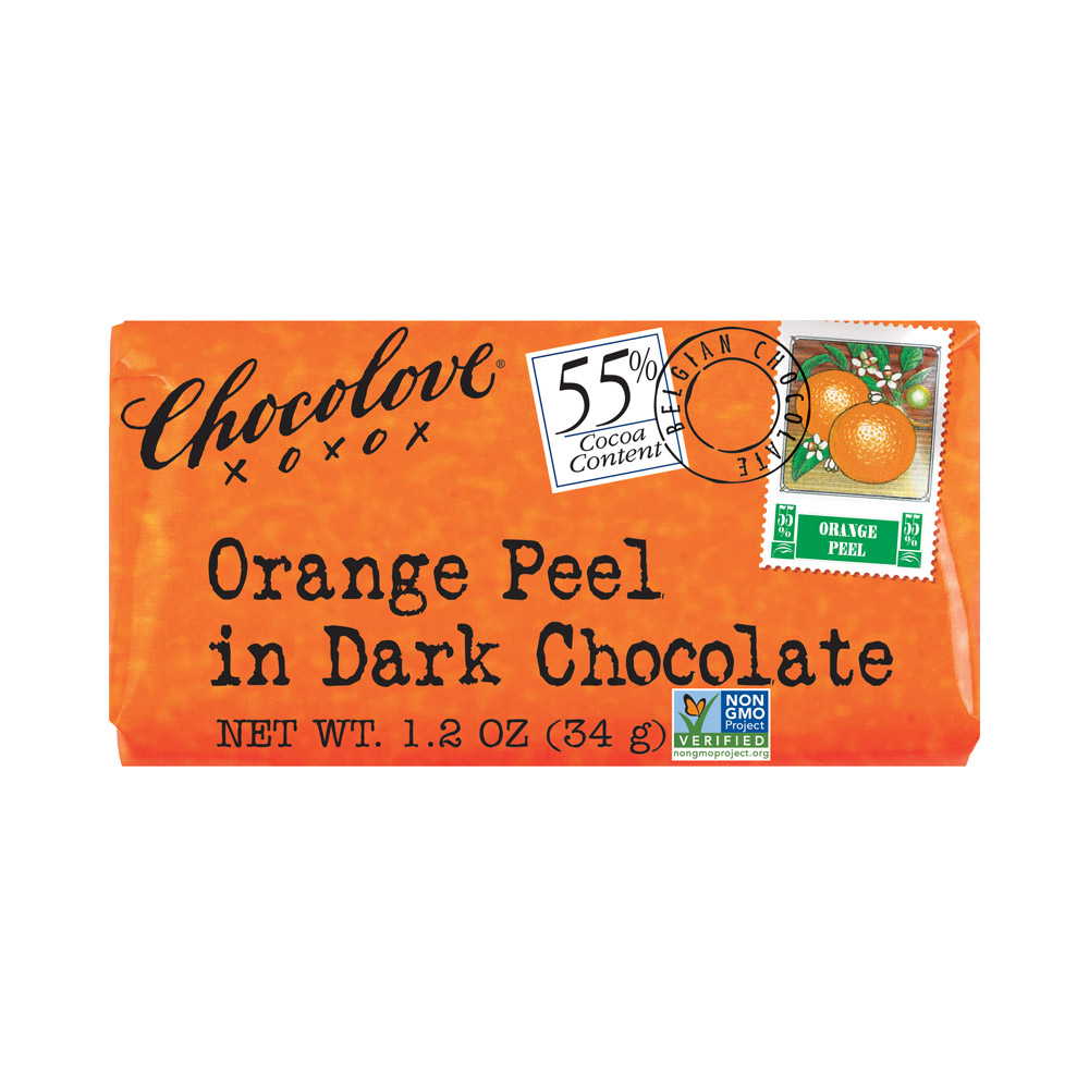 Chocolove Orange Peel in Dark Chocolate Mini Bar