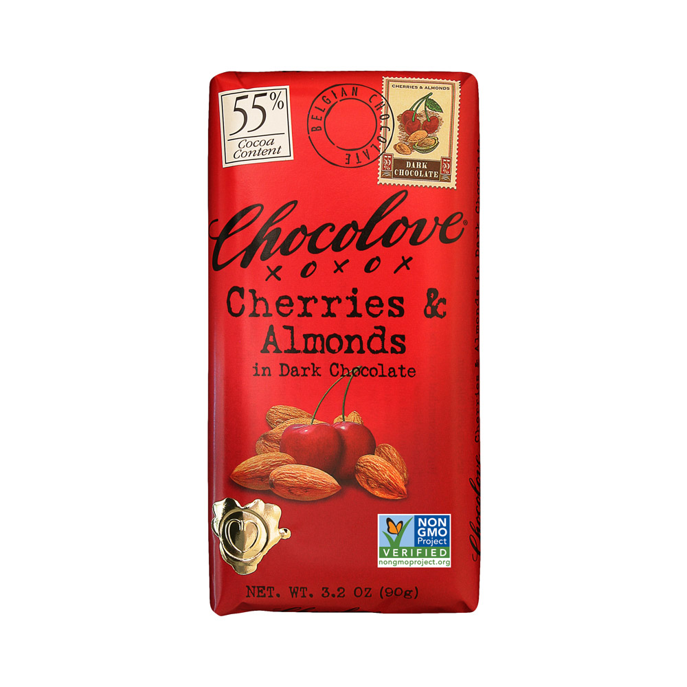 Chocolove Cherries & Almonds in Dark Chocolate Bar