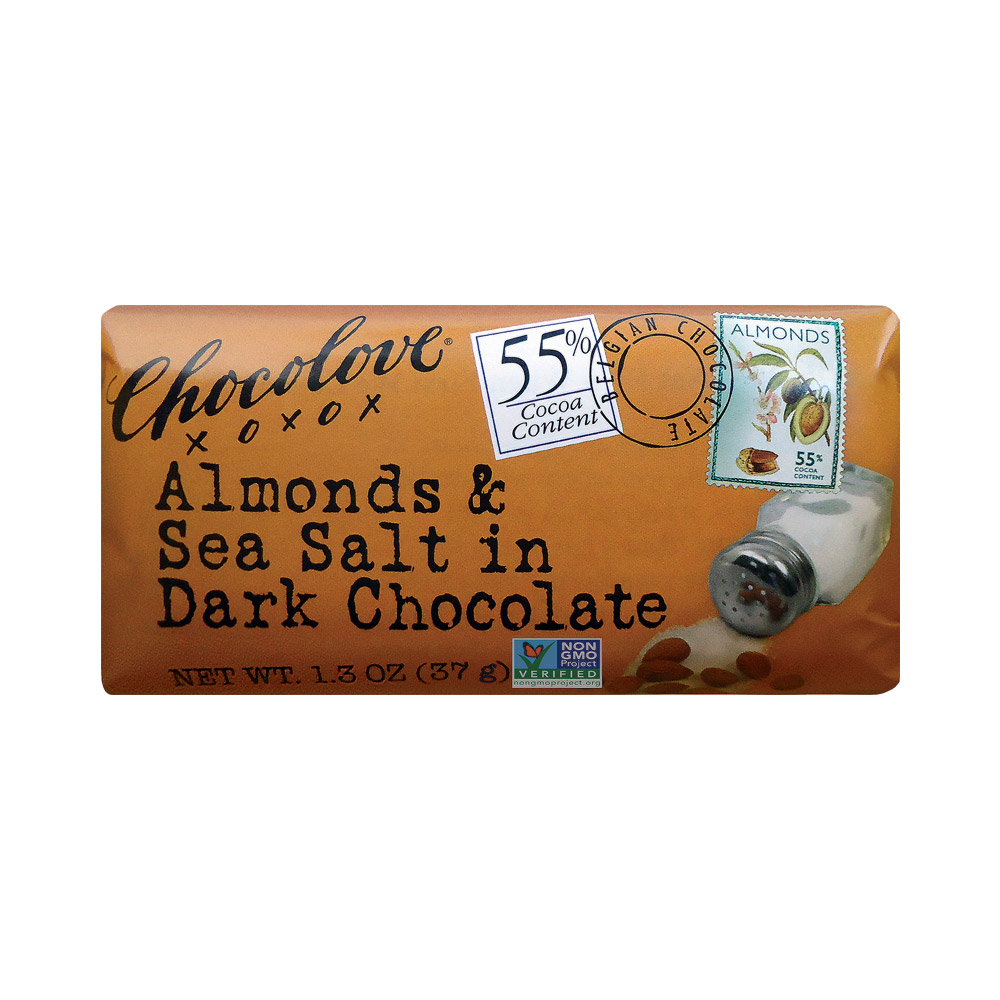 Chocolove Almonds & Sea Salt in Dark Chocolate Mini Bar