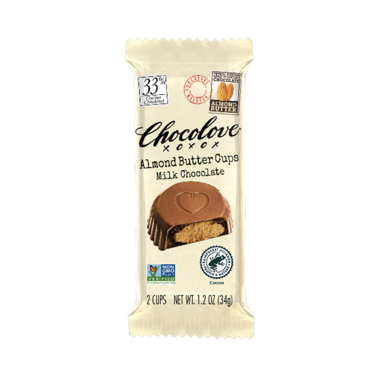 Chocolove Milk Chocolate Almond Butter Cups - EURO USA