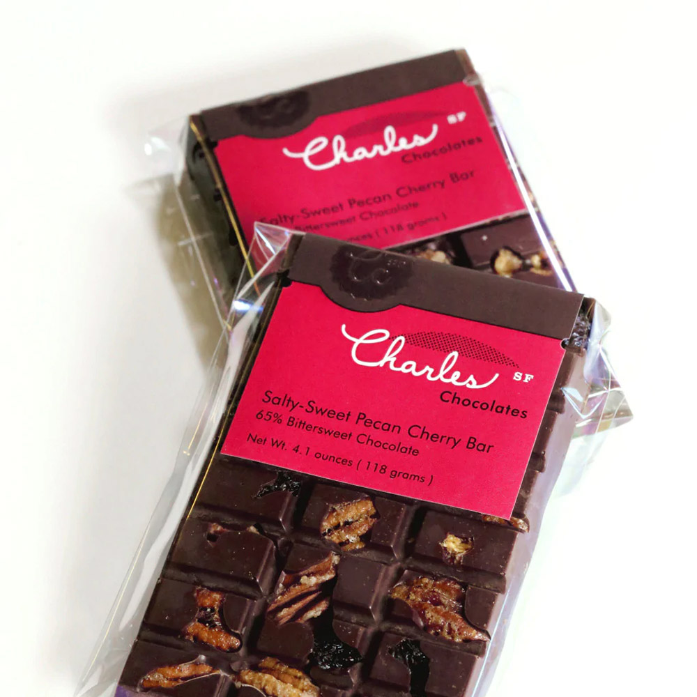 Two Charles Chocolates Salty-Sweet Pecan Cherry Bars