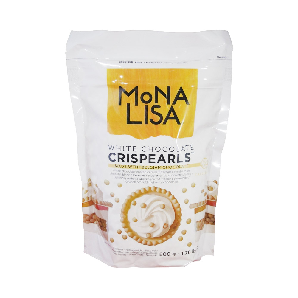 Bag of Mona Lisa white chocolate crisprearls