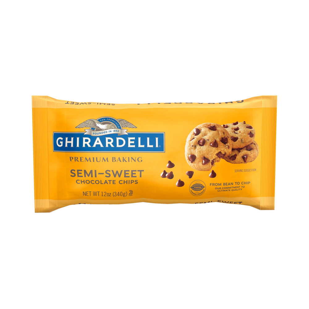 Bag of Ghirardelli semi-sweet chocolate chips