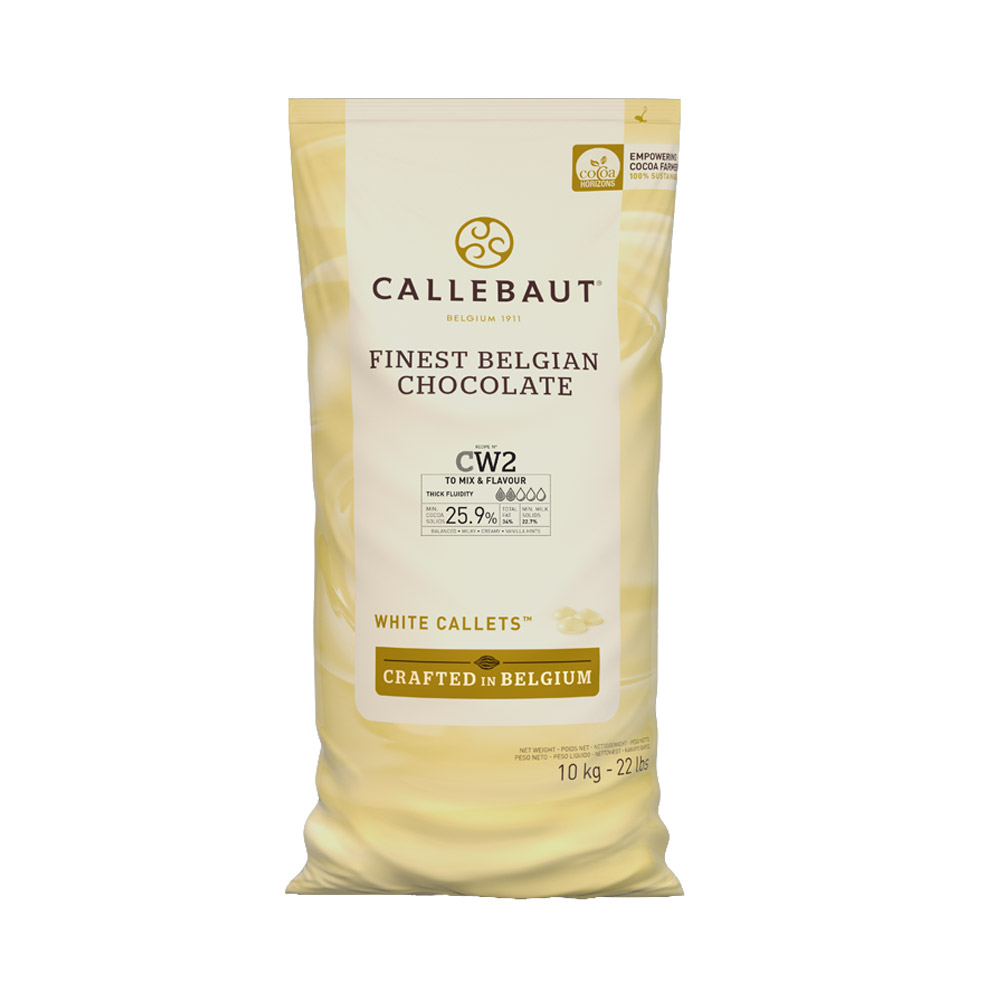 Bag of Callebaut 25.9% white chocolate callets