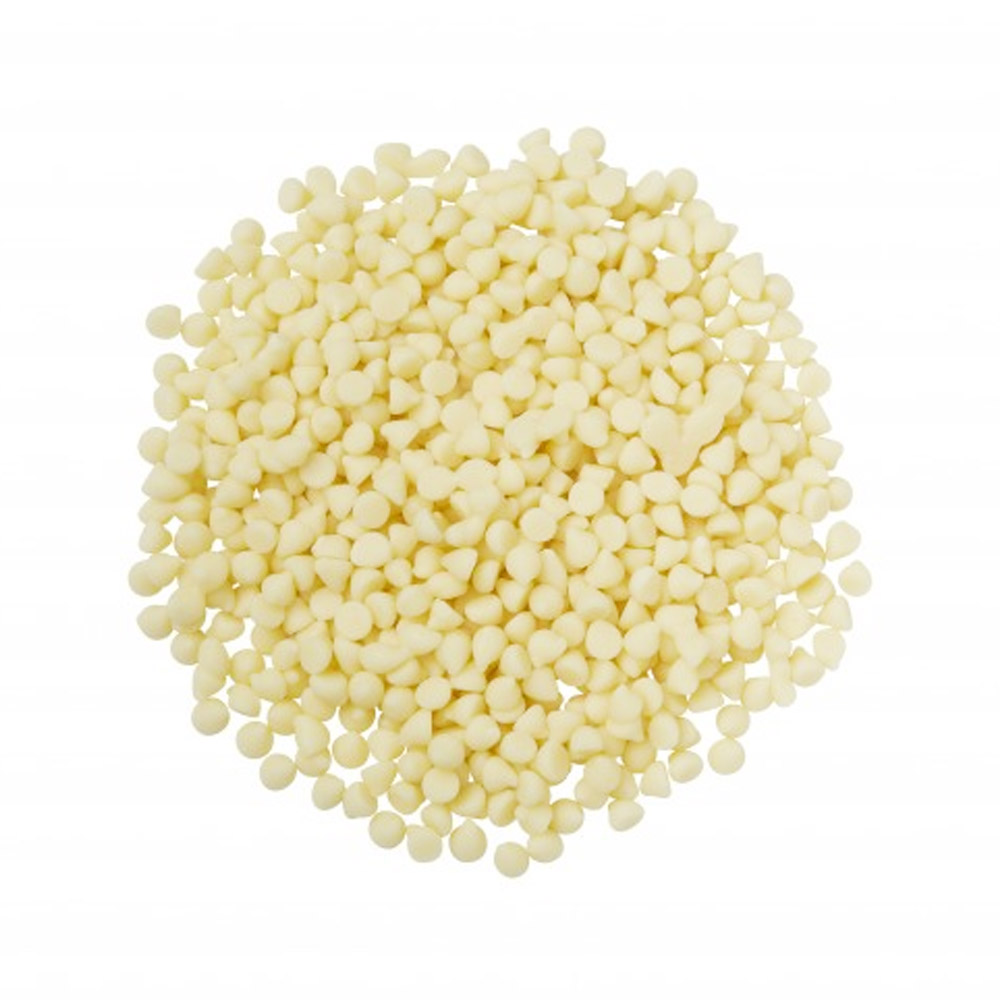 A pile of white chocolate chips