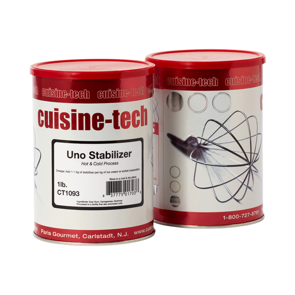 Two canisters of Cuisine Tech uno stabilizer