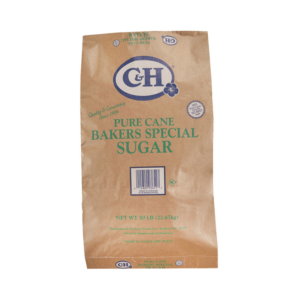 A bag of cane sugar