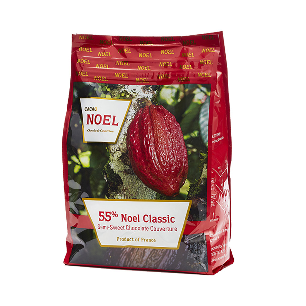 Bag of Cacao Noel chocolate couverture 55% semi-sweet classic