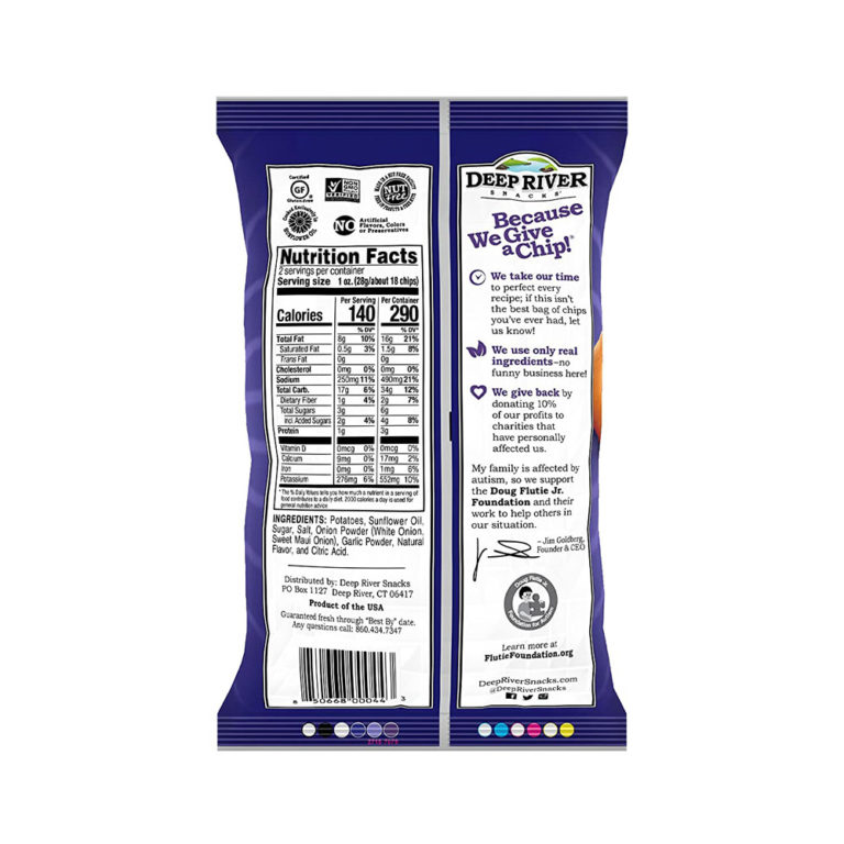 Deep River Snacks Kettle Chips-Sweet Maui Onion - EURO USA