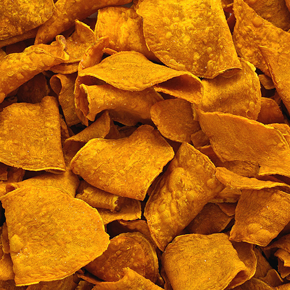Up close of Route 11 sweet potato chips