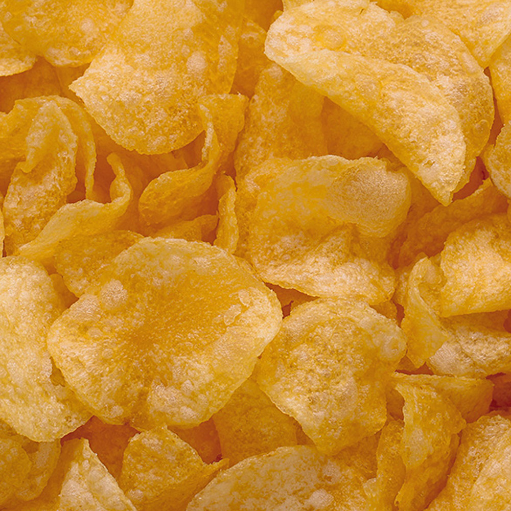Up close of Route 11 lightly salted potato chips