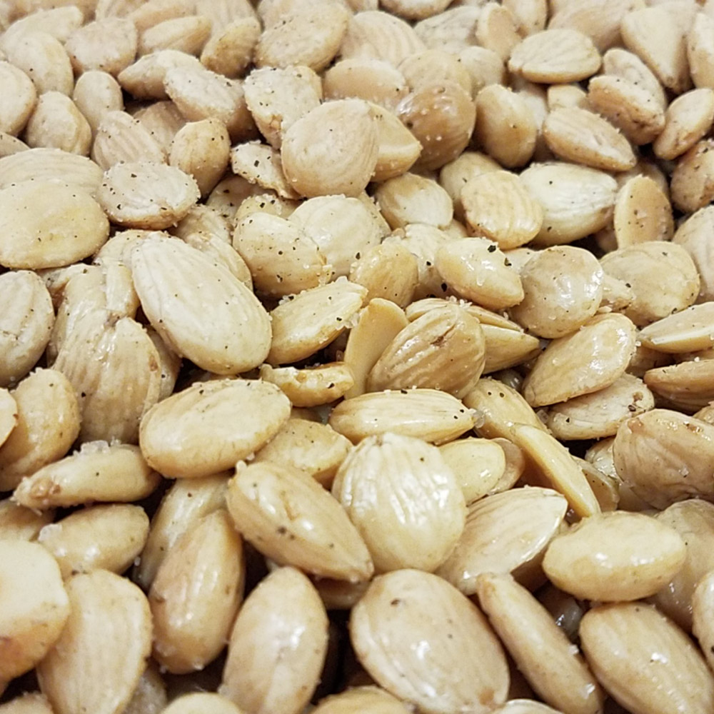 Close up of Mitica truffle marcona almonds