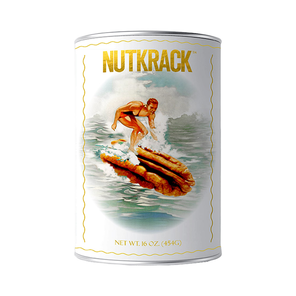 A tin of Nutkrack Classic Candied Pecans