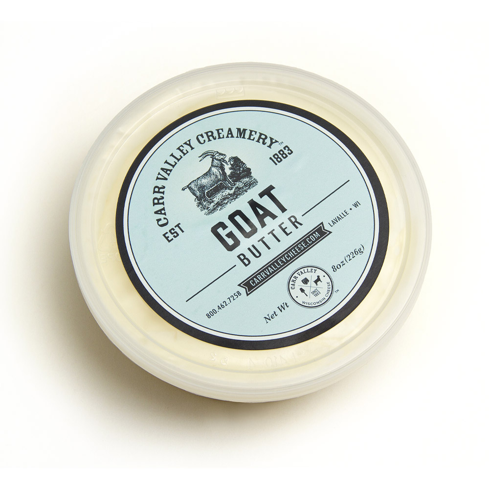 Tub of Carr valley goat butter