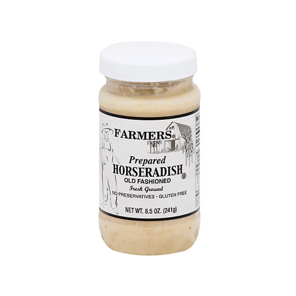 Jar of Farmers prepared horseradish