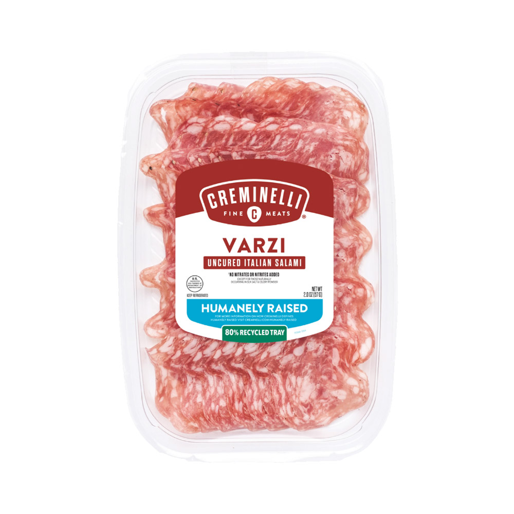 creminelli sliced varzi salami in plastic packaging