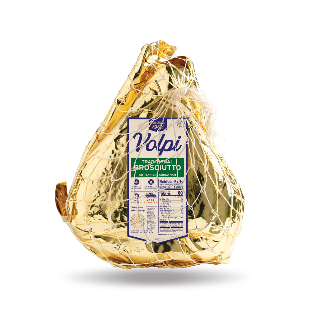 volpi boneless prosciutto in plastic packaging